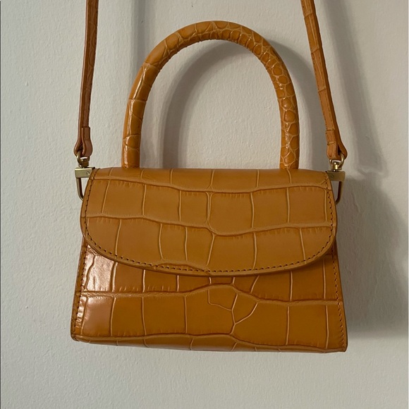 BY FAR Handbags - BY FAR Mini Crocodile Embossed Mini Bag (LIKE NEW)
